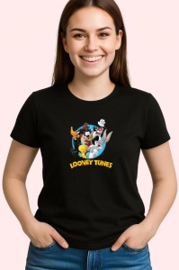 Tricou Looney Tunes clasici ai animatiei in scene haioase, Copii | Dama | Barbat , tricou negru - Img 3