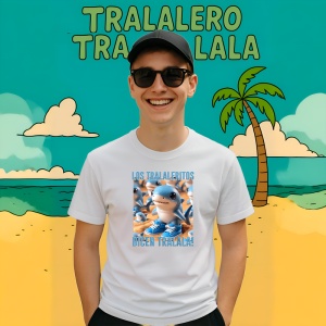 Tricou Los Tralaleritos Dicen Tralala ** Tralalero Tralala Copii | Dama | Barbat - Img 9
