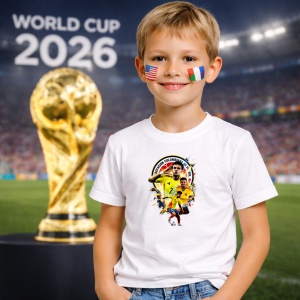 Tricou Luis Diaz Colombia World Cup Fifa 2026 V2, din bumbac 100%, tricou alb, Copii | Dama | Barbat - Img 5
