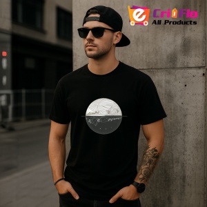 Tricou Luna Neagra Cu Stele Ilustratie, Copii | Dama | Barbat, culoare negru - Img 7