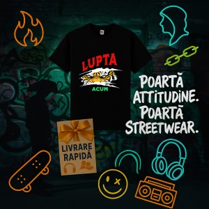Tricou Lupta Acum Negru, FIGHT FOR EVERY SPACE Negru, Copii | Dama | Barbat - Img 16