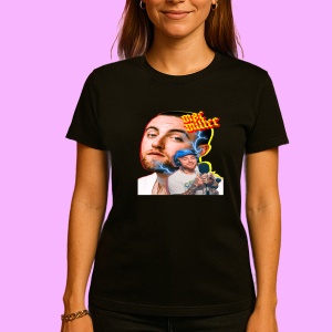Tricou Mac Miller (1), muzica Rap, Dama | Barbat | Copii, Culoare Negru - Img 3