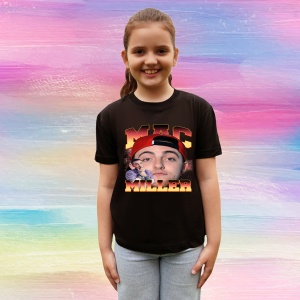 Tricou Mac Miller - Sapca rosie, fata frontala, muzica Nu Metal, Dama | Barbat | Copii, Culoare Negru - Img 4