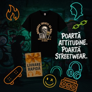 Tricou Mananca inainte sa mori Negru, Copii | Dama | Barbat - Img 12