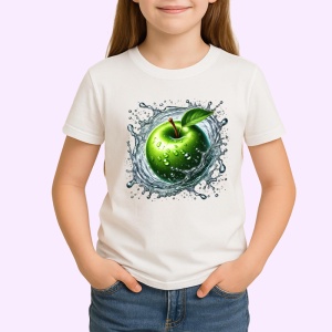 Tricou Mar verde si stropi limpezi, Fructe, Copii | Dama