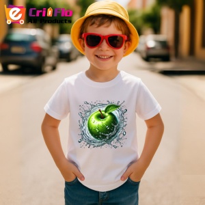 Tricou Mar verde si stropi limpezi, Fructe, Copii | Dama - Img 3