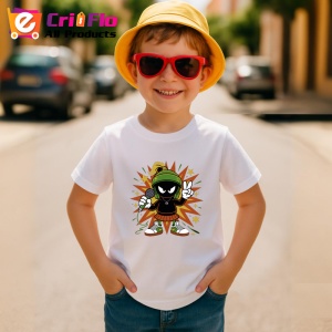 Tricou Marvin the Martian stil cool cu fundal exploziv Copii | Dama | Barbat Barbat - Img 13