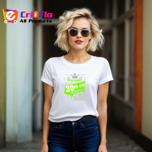 Tricou Mi Au Trebuit 30 De Ani Bine Verde, din bumbac 100%, tricou alb, Dama | Barbat - Img 6