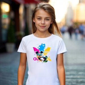 Tricou Mickey Relax Adas Tricou Alb - Copii | Dama | Barbat - Img 5