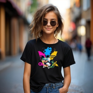 Tricou Mickey Relax Adas Tricou Negru - Copii | Dama | Barbat - Img 4
