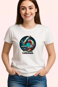 Tricou Microscop futurist in stil pop colorat Copii | Dama | Barbat - Img 3