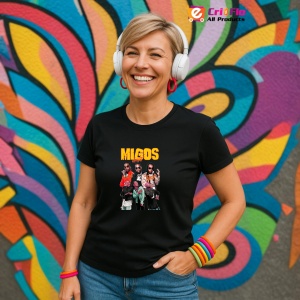 Tricou Migos v1, muzica Pop / R&B / Reggae, Dama | Barbat | Copii, Culoare Negru - Img 13