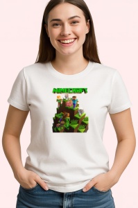 Tricou Minecraft joc pixelat unde creativitatea nu are limite, Copii | Dama | Barbat - Img 4