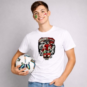 Tricou Mohamed Elneny Egypt World Cup Fifa 2026, din bumbac 100%, tricou alb, Copii | Dama | Barbat - Img 2