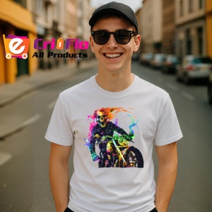 Tricou Motociclist neon cu efecte de viteza Copii | Dama | Barbat - Img 6