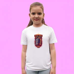 Tricou Music Feeds My Soul Microfon Rosu, Copii | Dama | Barbat - Img 3