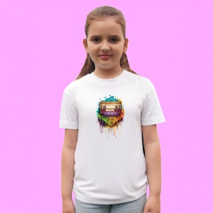 Tricou Music On Cassette Stil Colorat, Copii | Dama | Barbat - Img 3