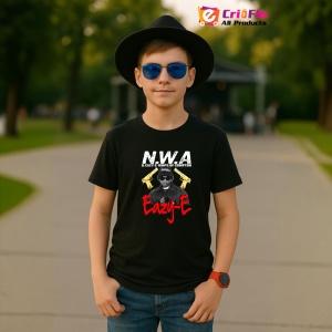 Tricou N.W.A - Cartoon Scene, muzica Rock / Pop Rock, Dama | Barbat | Copii, Culoare Negru - Img 6