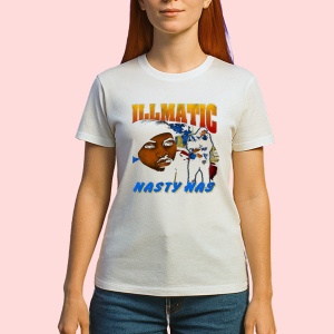 Tricou Nas - Illmatic Orange, muzica Hip-Hop / Southern Rap, Dama | Barbat | Copii