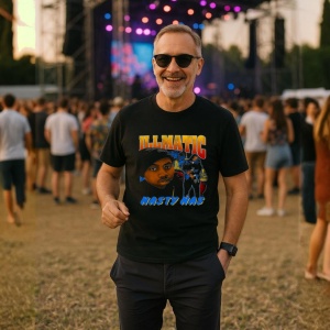 Tricou Nas - Illmatic Orange, muzica Hip-Hop / Southern Rap, Dama | Barbat | Copii, Culoare Negru - Img 9