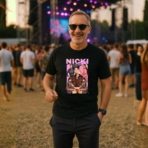 Tricou Nirvana - Yellow Background, muzica Hip-Hop / Trap, Dama | Barbat | Copii, Culoare Negru - Img 9