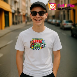 Tricou Nivelul Meu De Stres Depinde De Scor Fotbal, din bumbac 100% , tricou alb pentru Copii | Dama | Barbat - Img 10
