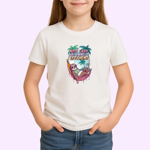 Tricou Not Lazy Just Energy Efficient Chill, Copii | Dama | Barbat - Img 3
