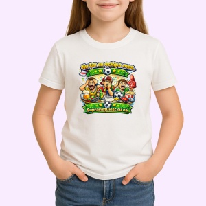 Tricou Nu Stiu Cu Cine Tin Dar Vreau Sa Castigam, din bumbac 100% , tricou alb pentru Copii | Dama | Barbat - Img 2