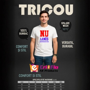 Tricou nu sunt lenes doar ma bucur de viata mesaj comic, Copii | Dama | Barbat - Img 5