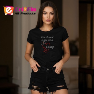 Tricou Nu Toti Ingerii Au Aripi Stetoscop, din bumbac 100%, tricou negru, Dama | Barbat - Img 5