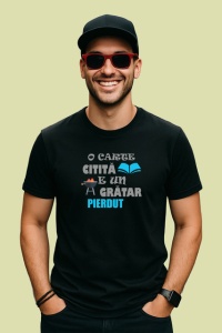 Tricou O Carte Citita E Un Gratar Pierdut Mesaj Amuzant, din bumbac 100%, tricou negru Dama | Barbat - Img 2