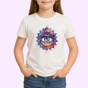 Tricou ochi mandala explozie stelara cosmica, Copii | Dama | Barbat - Img 3