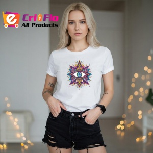 Tricou ochi mandala stea sacra ornamentata, Copii | Dama | Barbat - Img 10