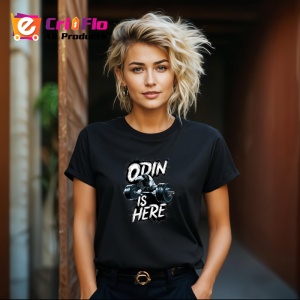 Tricou Odin Is Here Zeu Nordic Haltere, Copii | Dama | Barbat, culoare negru - Img 12