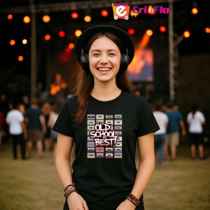 Tricou Old School Best Casete Retro, Copii | Dama | Barbat, culoare negru - Img 9