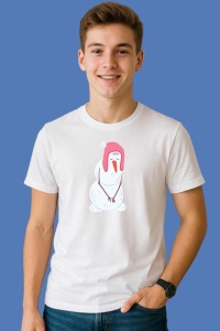 Tricou Om De Zapada Snow Much Fun, din bumbac 100%, tricou alb, Copii | Dama | Barbat - Img 3