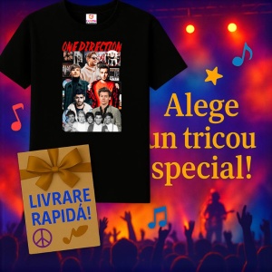 Tricou One Direction - Collage, muzica Hip-Hop / Alternative Rap, Dama | Barbat | Copii, Culoare Negru - Img 11