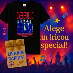 Tricou OneRepublic - Neon Style, muzica Hip-Hop / Rap, Dama | Barbat | Copii, Culoare Negru - Img 7