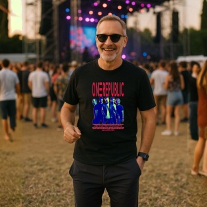 Tricou OneRepublic - Neon Style, muzica Hip-Hop / Rap, Dama | Barbat | Copii, Culoare Negru - Img 9