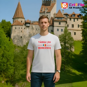 Tricou ORAS TARGU JIU |Colectia Tricouri Romania - Img 4