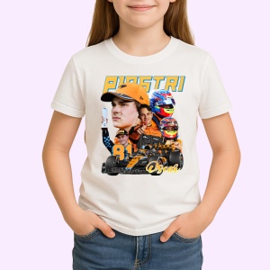 Tricou Oscar Piastri Poster Masina Echipa Mclaren Formula 1, Copii | Dama | Barbat - Img 3