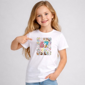 Tricou Paste 67 Easter Doodle Rabbit Pastel Design, din bumbac 100%, tricou alb, Copii | Dama | Barbat - Img 3
