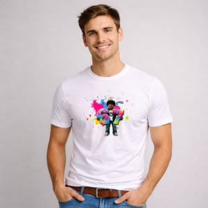 Tricou Paste 67 Roblox Boy Color Splash Easter Vibe, din bumbac 100%, tricou alb, Copii | Dama | Barbat