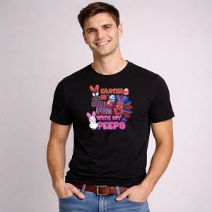 Tricou Paste Easter Is More Fun With My Peeps Spiderman Stil, din bumbac 100%, tricou negru, Copii | Dama | Barbat