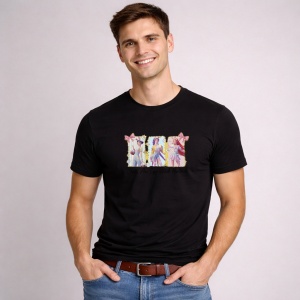 Tricou Paste Kpop Girls Easter Aesthetic Fashion Grup, din bumbac 100%, tricou negru, Copii | Dama | Barbat - Img 3