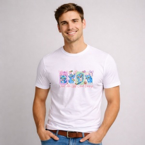 Tricou Paste Kpop Huntrix Pastel Doodle Set Cute Aesthetic, din bumbac 100%, tricou alb, Copii | Dama | Barbat
