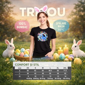 Tricou Paste On The Hunt Kpop Pisica Easter Pastel, din bumbac 100%, tricou negru, Copii | Dama | Barbat - Img 8