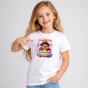 Tricou Paste Roblox Happy Easter Ou Zig Zag Colorat Vesel, din bumbac 100%, tricou alb, Copii | Dama | Barbat