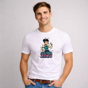 Tricou Paste Zoey Kpop Demon Hunters Girl Stil, din bumbac 100%, tricou alb, Copii | Dama | Barbat - Img 2