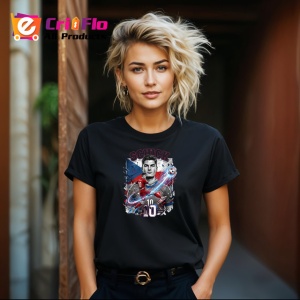 Tricou Patrik Schick Cehia Atacant Euro Fotbal, din bumbac 100%, tricou negru Copii | Dama | Barbat - Img 8
